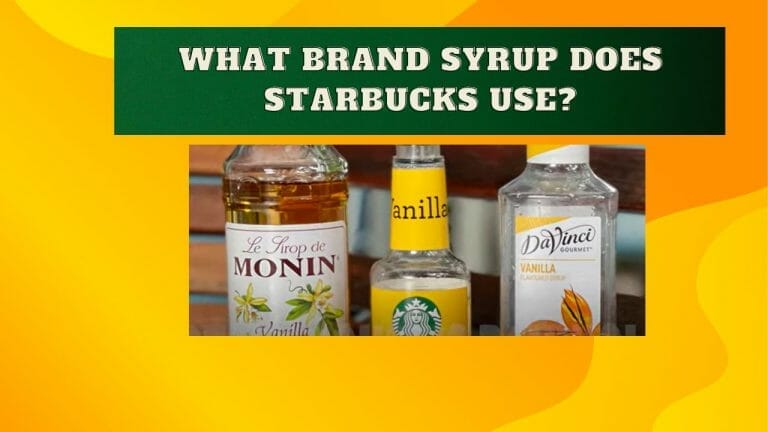 What brand syrup does starbucks use?