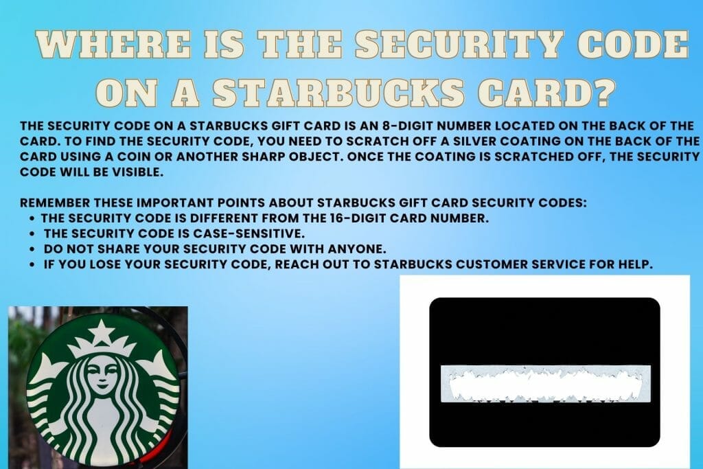 Security code on a starbucks card 