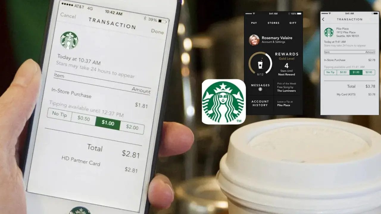How to tip on the Starbucks app